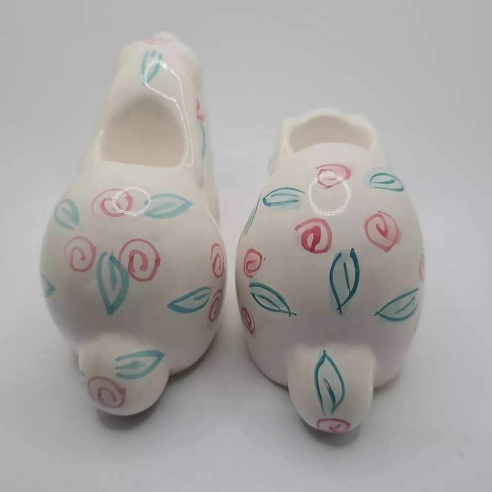 Vintage Pier 1 Imports Hand Painted Bunny Candle Holders - Picture 3 of 8